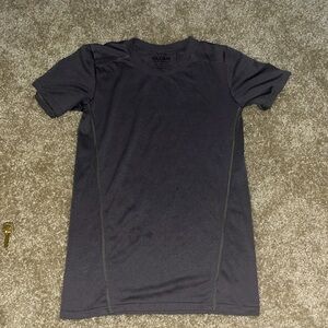 Grey tight fitting shirt size-xs 100% polyester